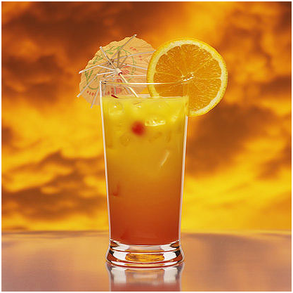 Orange Pomegranate Mocktail